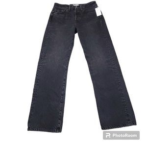 NWOT Black Straight Leg Jeans with Uniform Color